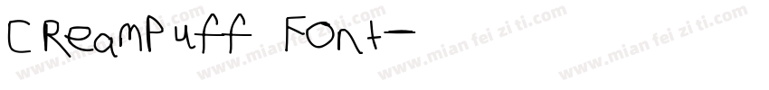 Creampuff Font字体转换
